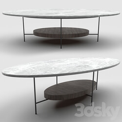 Table - Sonder Living - Olivia Coffee Table - White Lacquer 