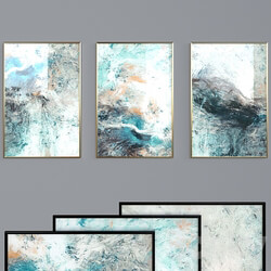 Canvas painting with frame 037 