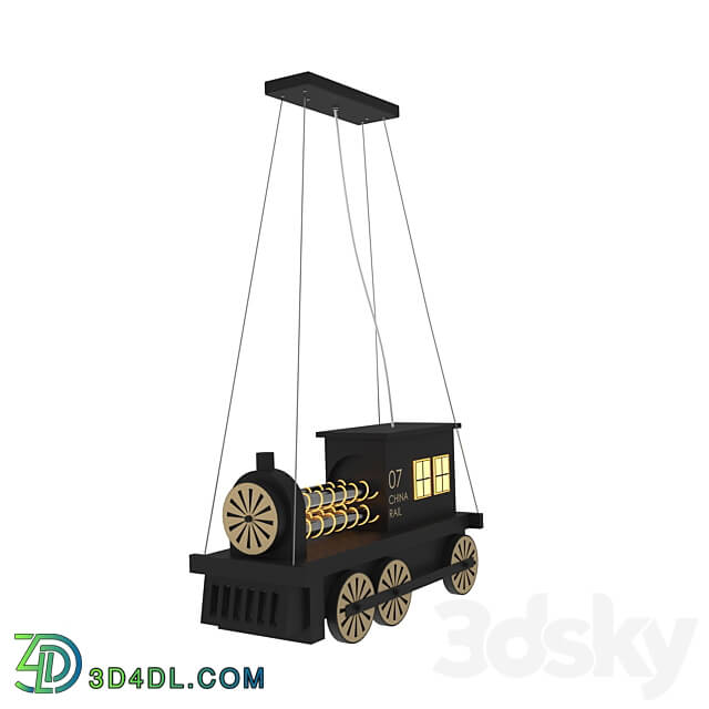 Pendant light Chandelier locomotive