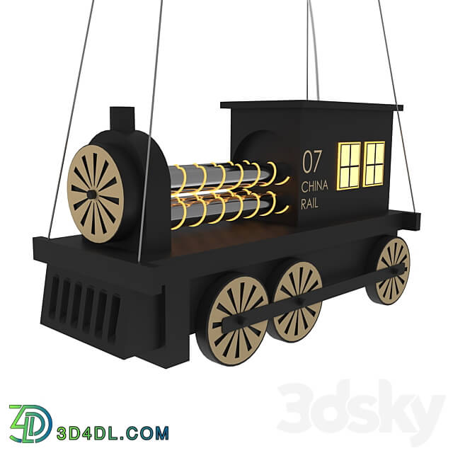 Pendant light Chandelier locomotive