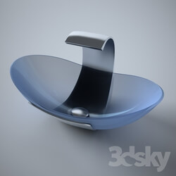 Wash basin - Washbasin with integrated mixer 