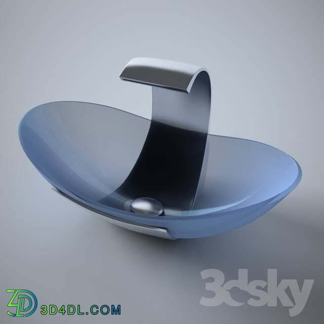 Wash basin - Washbasin with integrated mixer