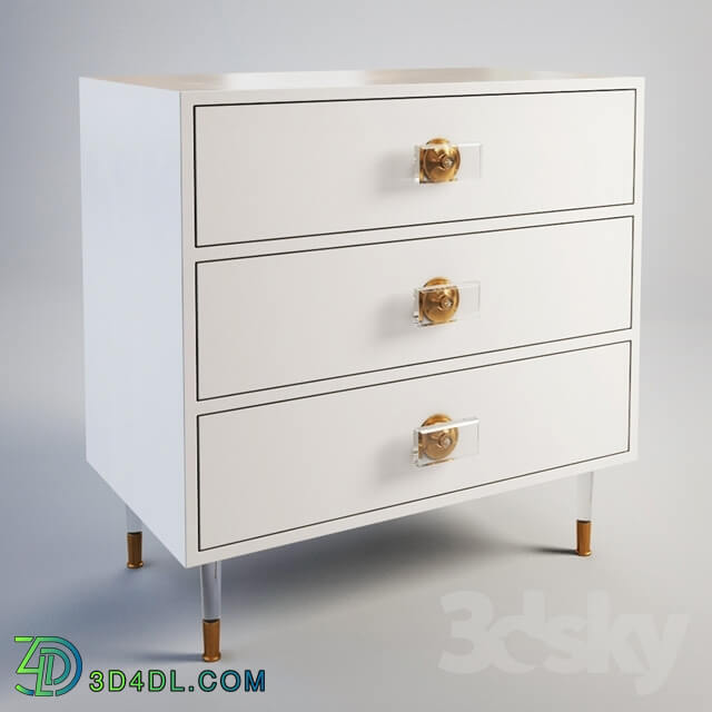 Sideboard _ Chest of drawer - GRAMERCY HOME - 3 DRAWER ELOQUENT CHEST 1304015