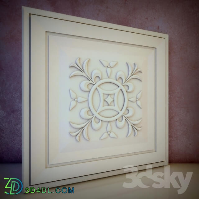 Decorative plaster - Panel Sqr