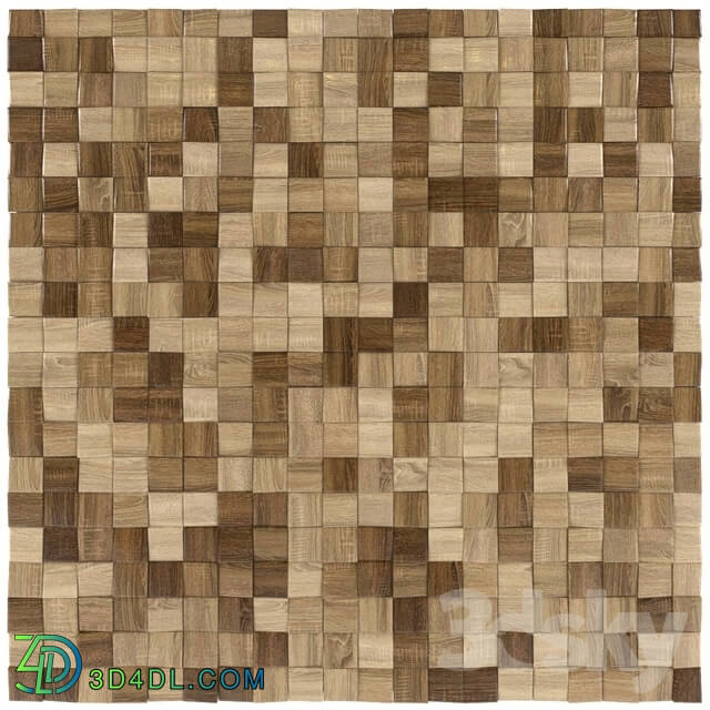 3D panel - Wood panel