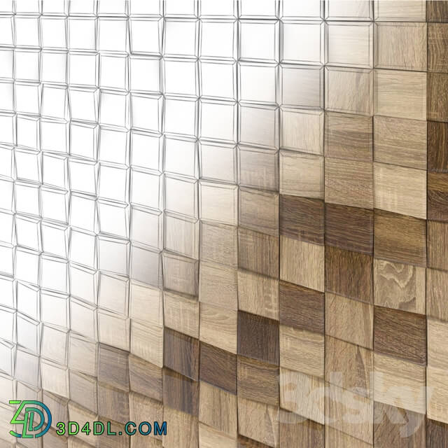 3D panel - Wood panel