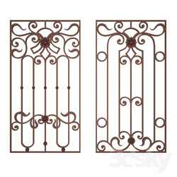 Other architectural elements - Wrought iron grating 