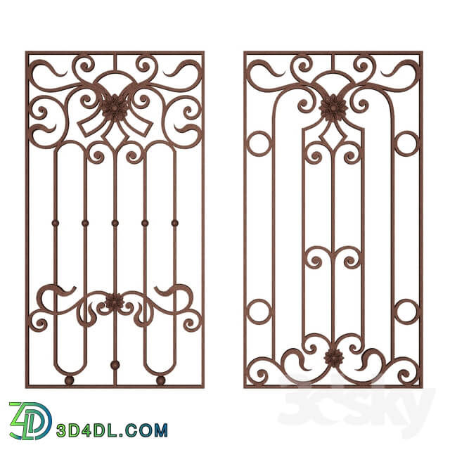 Other architectural elements - Wrought iron grating