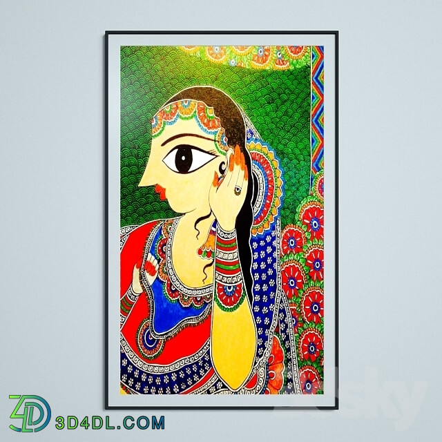 Frame - Mithila Art 5 set painting