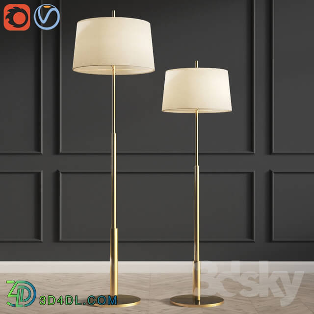 Floor lamp - Floor Lamp Diana Santa _ Cole Gold
