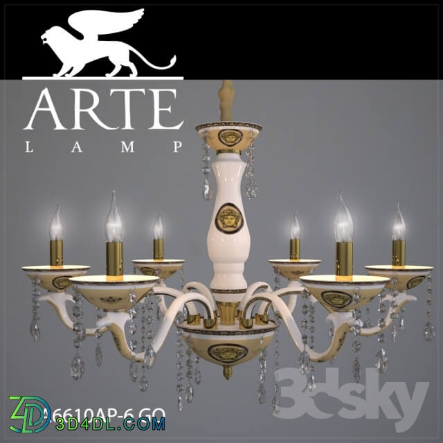 Ceiling light - Chandelier ArteLamp A6610LM-6GO