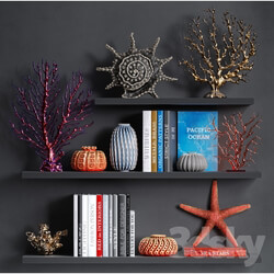 Decorative set - Decorative set with coral v2 