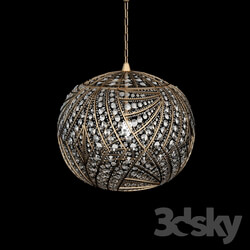 Ceiling light - Lamp-ball with crystals 