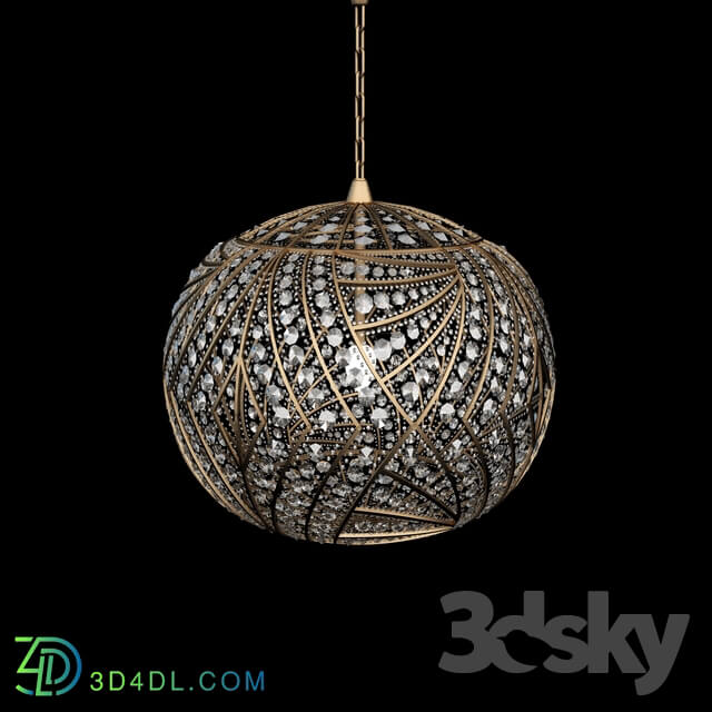 Ceiling light - Lamp-ball with crystals