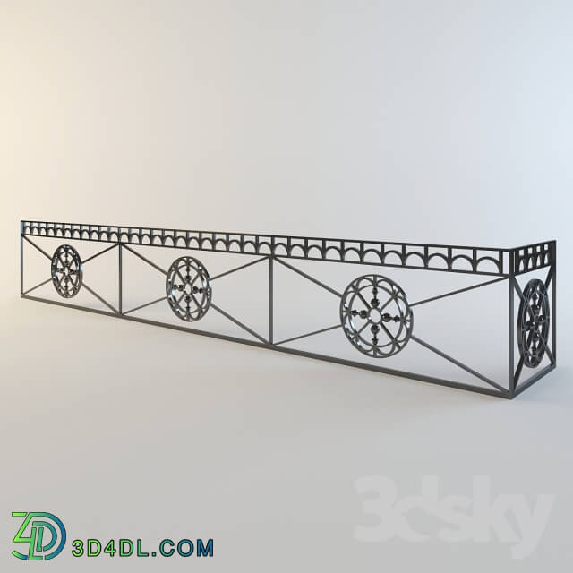 Other architectural elements - wrought iron fence