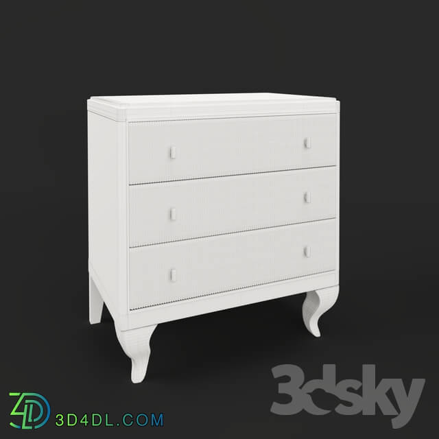 Sideboard _ Chest of drawer - OM Bedside table Fratelli Barri MESTRE in cherry veneer finish _Cherry C__ FB.BST.MES.390
