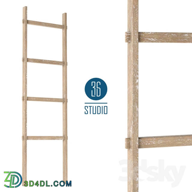 Other decorative objects - OM Wooden decorative staircase model D102 from Studio 36