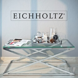 Table - Coffee table Criss Cross by Eichholtz with decor 