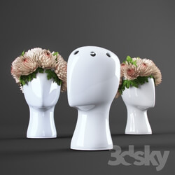 Vase - vase Flower Head 
