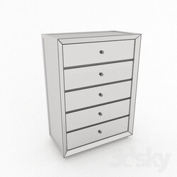 Sideboard _ Chest of drawer - Omni Mirrored 5 Drawer Chest 