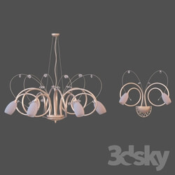 Ceiling light - Chandelier and sconces Kikka Oro brunito 