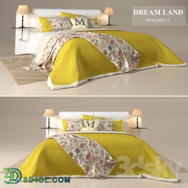 Bed - Bed _quot_DreamLand_Niagara-2_quot_ with the author__39_s bedding