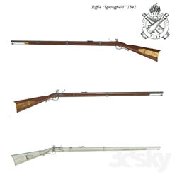 Weaponry - Springfield rifle in 1842 