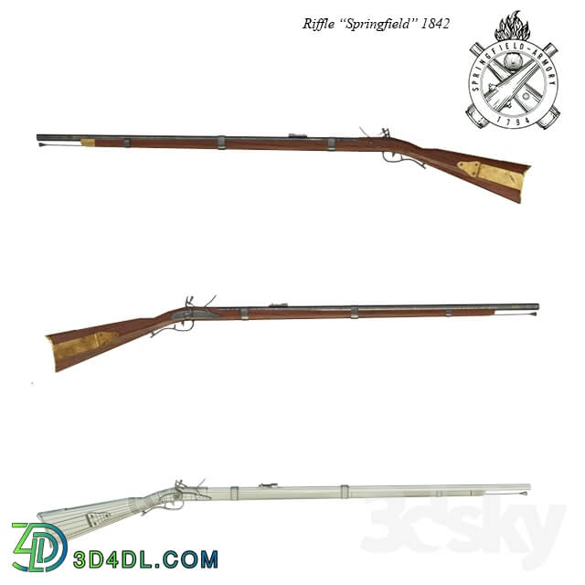 Weaponry - Springfield rifle in 1842
