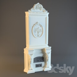 Fireplace - Fireplace in a classical style_ the corner 