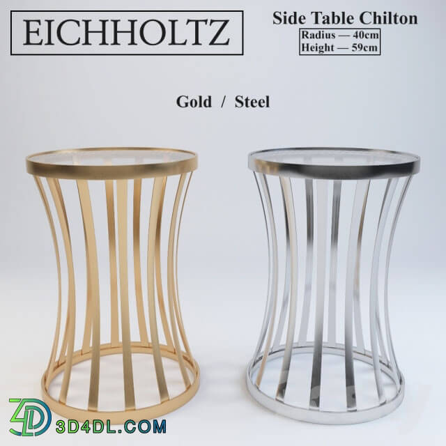 Table - Eichholtz Side Table Chilton _Gold _ Steel_