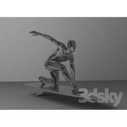 Sculpture - surfer 