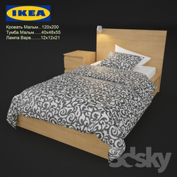 Bed - Bed IKEA Malm 
