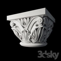 Decorative plaster - capital 