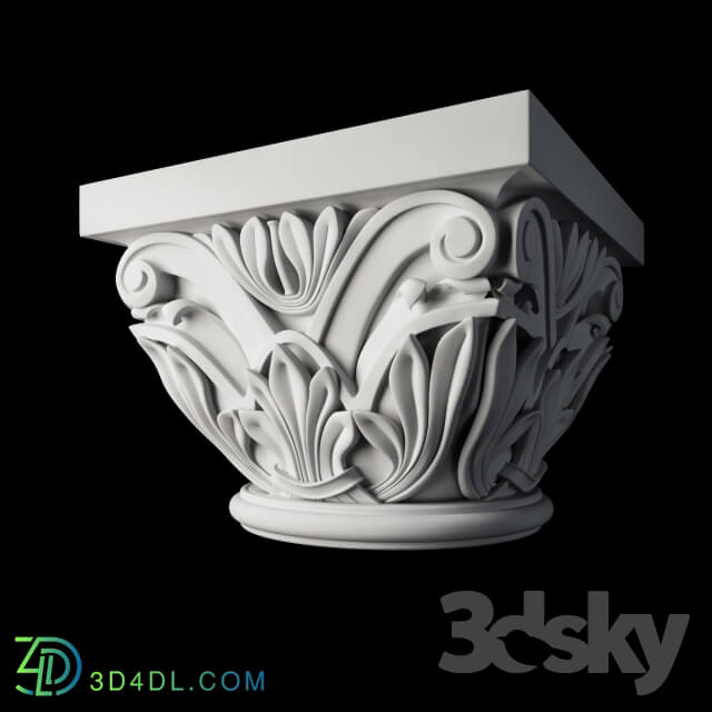 Decorative plaster - capital