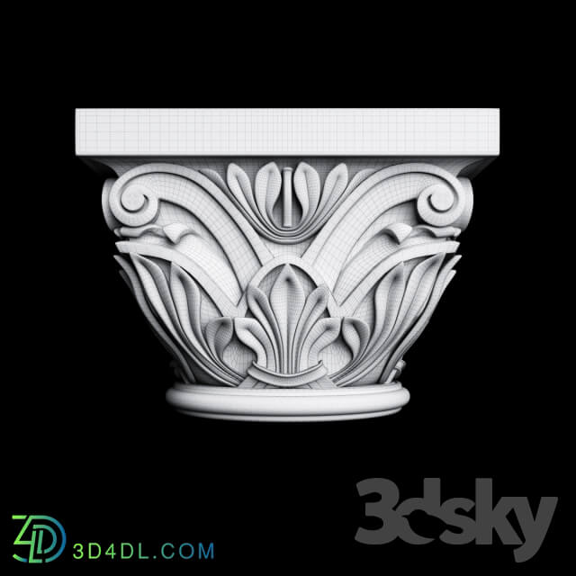 Decorative plaster - capital