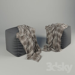 Other soft seating - pouf with blanket 