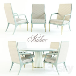 Table _ Chair - HELIODOR DINING TABLE _ JASPER ARM CHAIR 