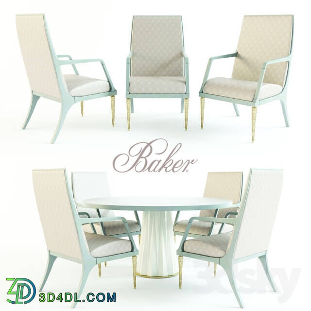 Table _ Chair - HELIODOR DINING TABLE _ JASPER ARM CHAIR