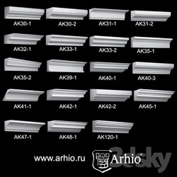 Decorative plaster - Collection eaves Arhio_ _AK30-AK120_ 