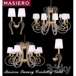 Ceiling light - Masiero Luxury Cristalry Gold 