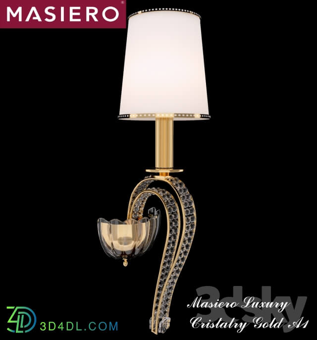 Ceiling light - Masiero Luxury Cristalry Gold