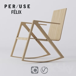 Arm chair - Per _ use - Felix Rocking Chair 