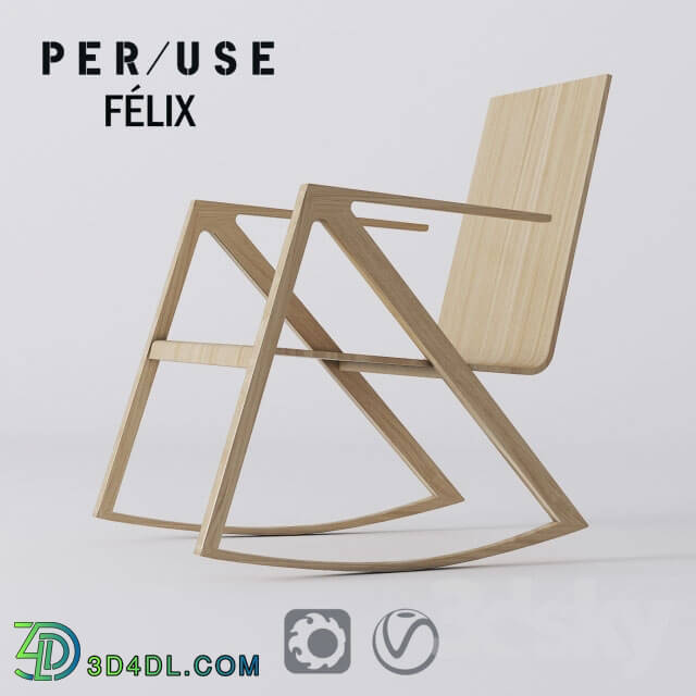 Arm chair - Per _ use - Felix Rocking Chair