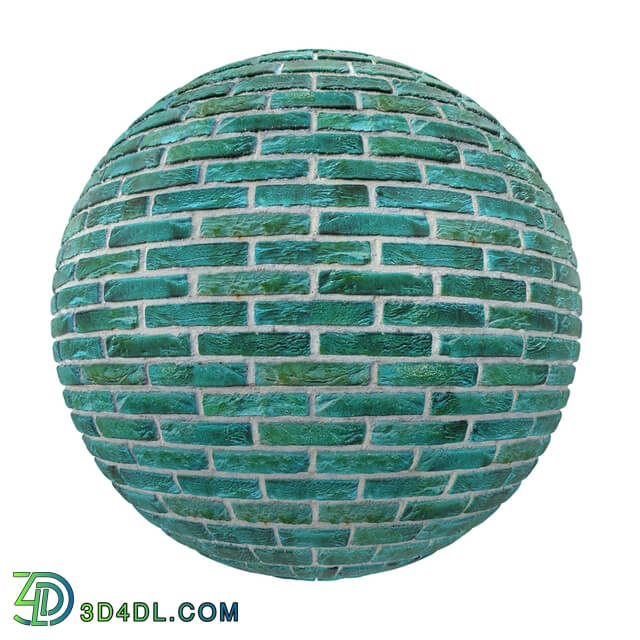 CGaxis-Textures Brick-Walls-Volume-09 green brick wall (01)