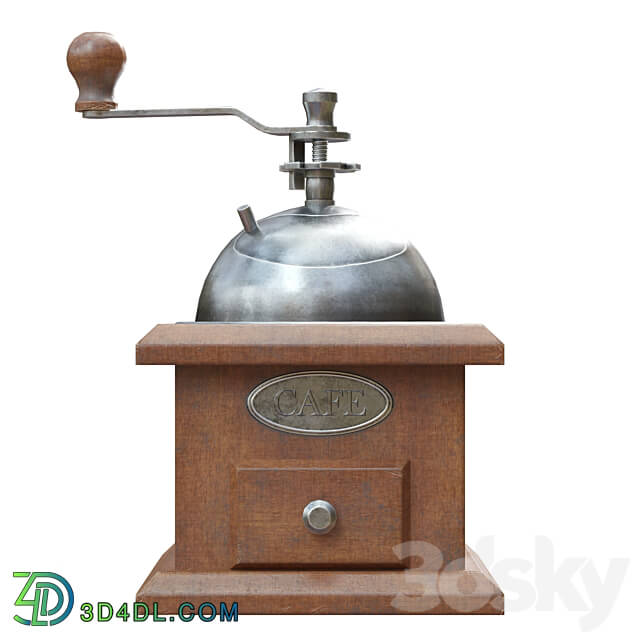 Other kitchen accessories - Coffee grinder low-poly pbr model