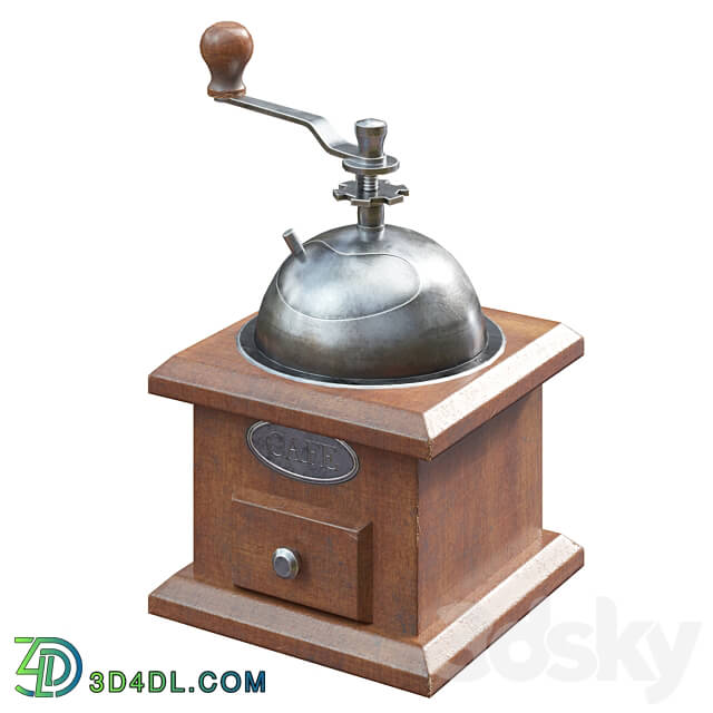Other kitchen accessories - Coffee grinder low-poly pbr model
