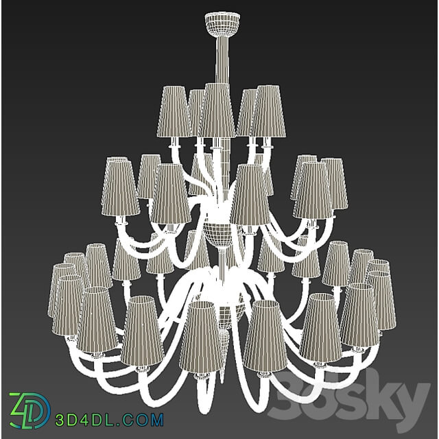 Pendant light - Multiforme murano glass Dandy chandelier _ОМ_