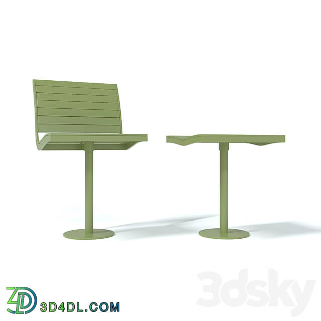 Table Chair Outdoor set Parco Lounge