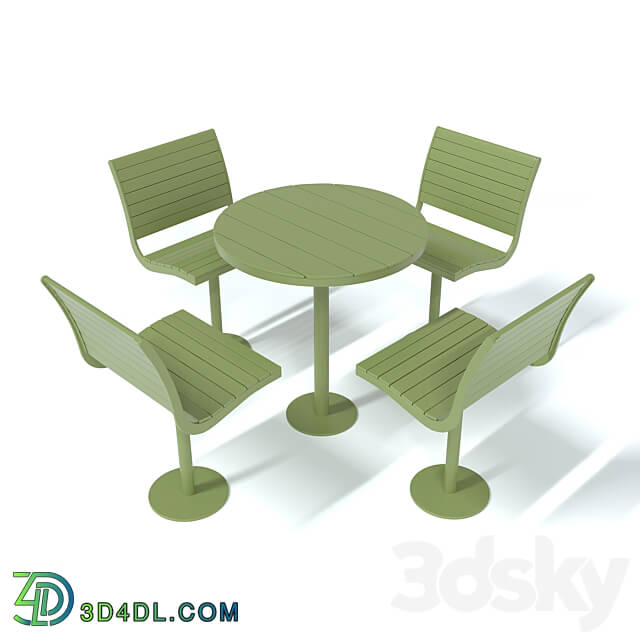 Table Chair Outdoor set Parco Lounge