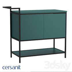  А63015 Cabinet under the sink floor BOTANIQUE 100 for CREA 50 green 